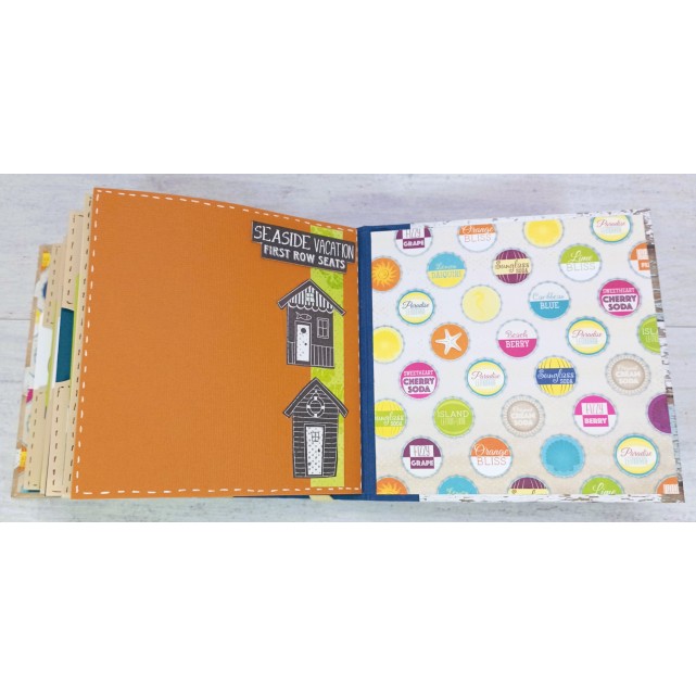 ÁLBUM SCRAP - "PINGÜINOS EN LA PLAYA"