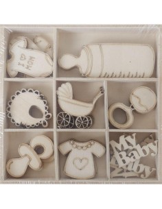 SET MADERITAS ''BEBÉ'' 40 PZS