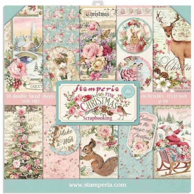 COLECCIÓN "PINK CHRISTMAS" 12"x12"