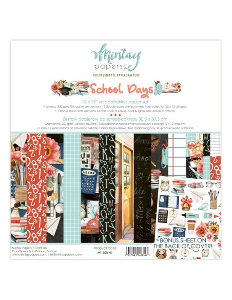 COLECCIÓN "SCHOOL DAYS" 12"x12"