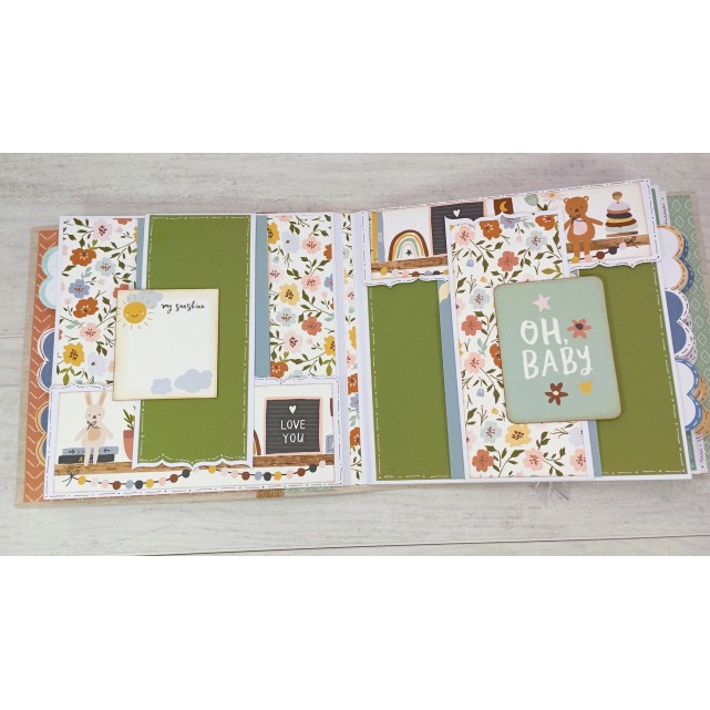 PAPEL "LITTLE ONE" BOHO BABY 12"x12"