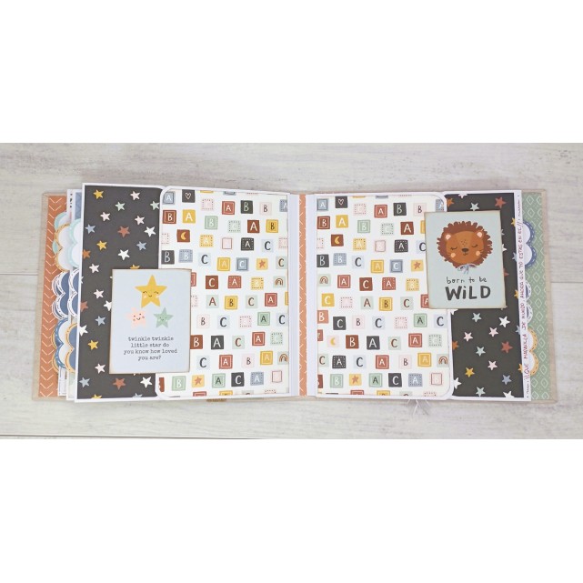 PAPEL "DREAM BIG" BOHO BABY 12"x12"